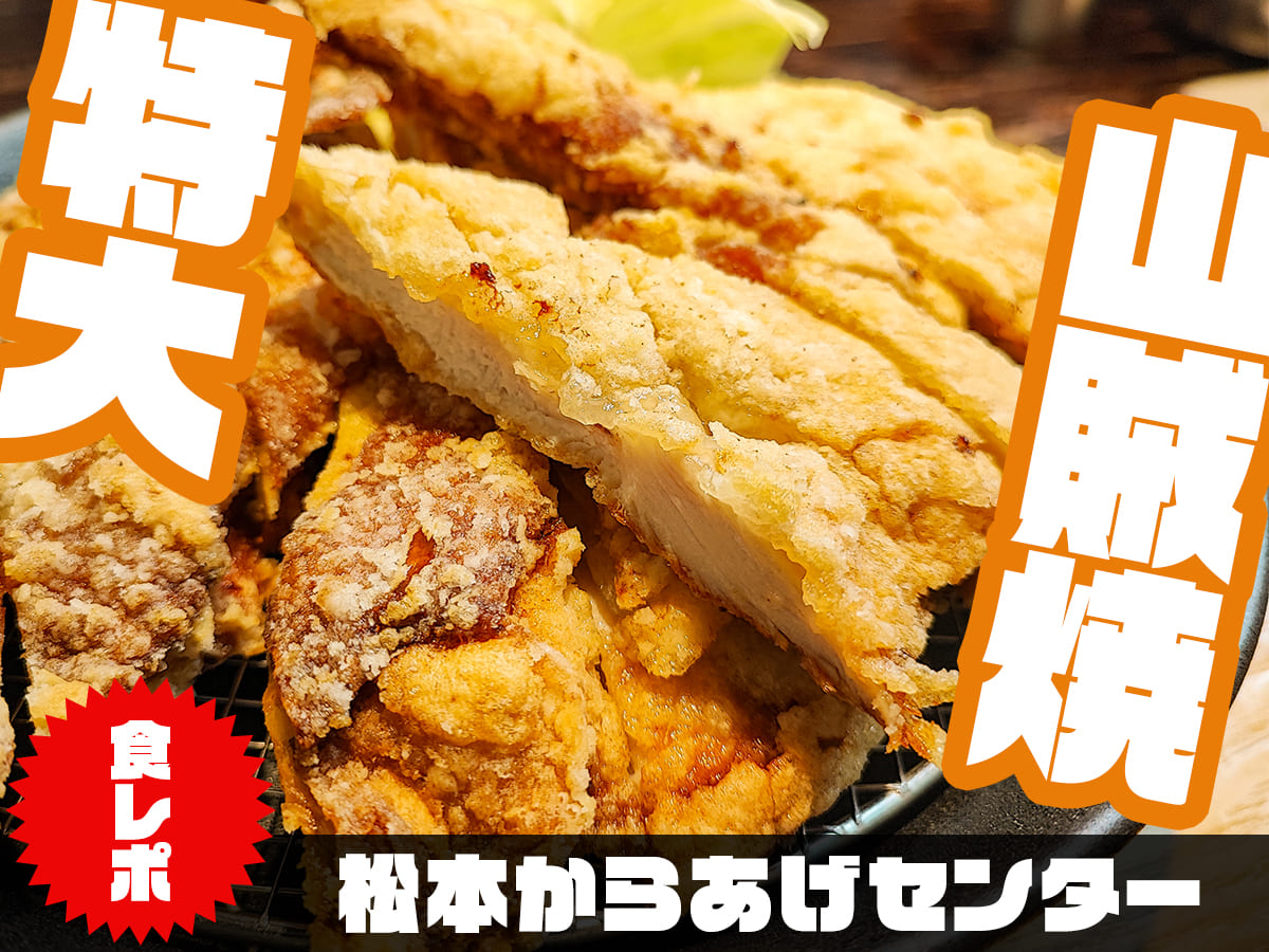【おすすめ】松本駅で特大 "山賊焼き" を食べられるお店！ | 松本からあげセンター